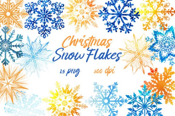 Elevate Designs with Snowflake Clipart