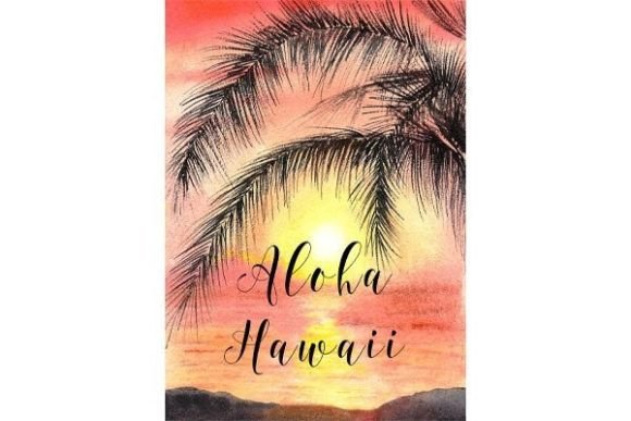 Elevate Designs with Watercolor Sunset Art