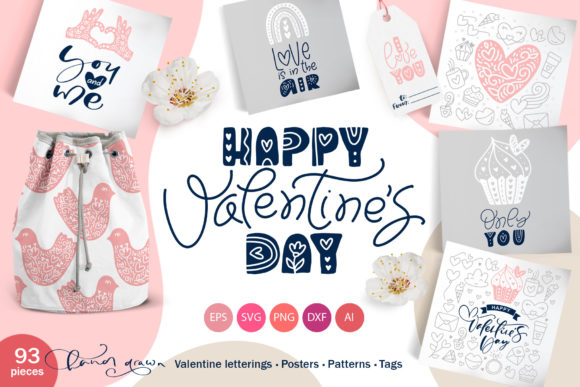 Elevate Your Valentine’s Day Designs with a Scandinavian Vector Bundle