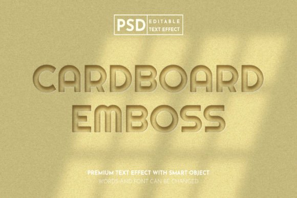 Elevating Brand Presentation with a Cardboard Embossed Realistic Mockup