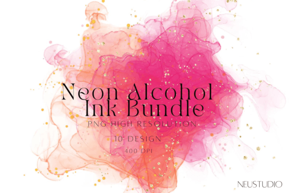 Elevating Digital Design with High-Resolution Watercolor and Alcohol Ink Clip Art