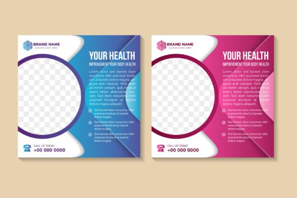 Enhancing Medical Branding with the Your Health Square Banner Template