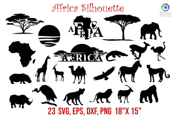 Evaluating the Practical Value of Africa Silhouette Clip Art for Design Projects