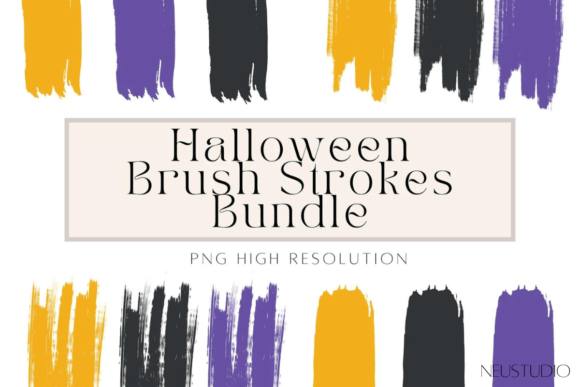 Halloween Brush Strokes Clipart Guide