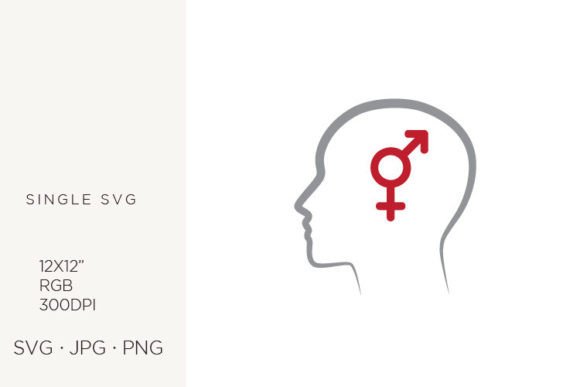 Male and Female Symbol Inside Brain: A Guide to Digital Design Assets