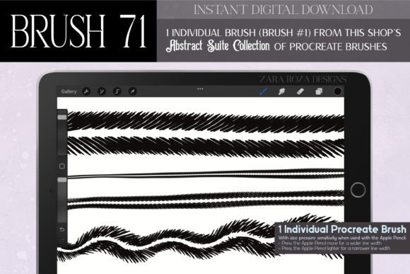 Mastering Digital Ornamentation with Procreate Brush 71 – Abstract Suite