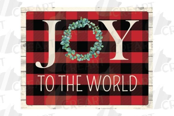 Oy to the World Plaid Eucalyptus Wreath