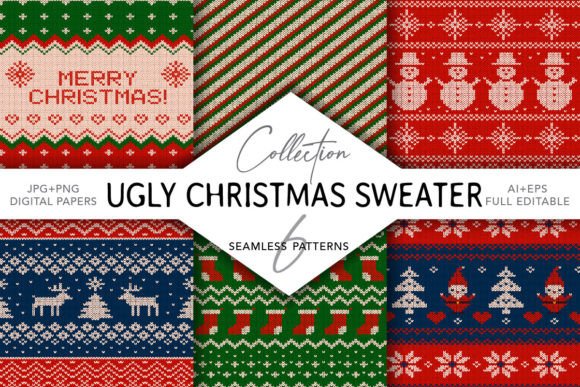 Ugly Christmas Sweater Patterns for Designers
