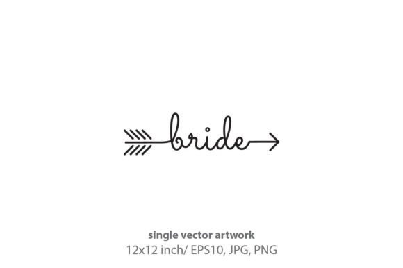 Word Bride Starts an Ends with Arrow: A Versatile Design Element for Modern Creators